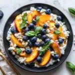 Blueberry Peach Feta Salad