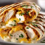 Cheesy Garlic Chicken Wraps