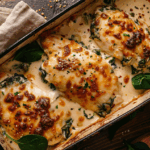 Cheesy Spinach Chicken Bake