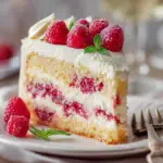 White Chocolate Raspberry Cake