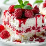 Raspberry Zinger Poke Cake
