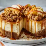 Deliciously Dreamy Caramel Apple Crumble Cheesecake