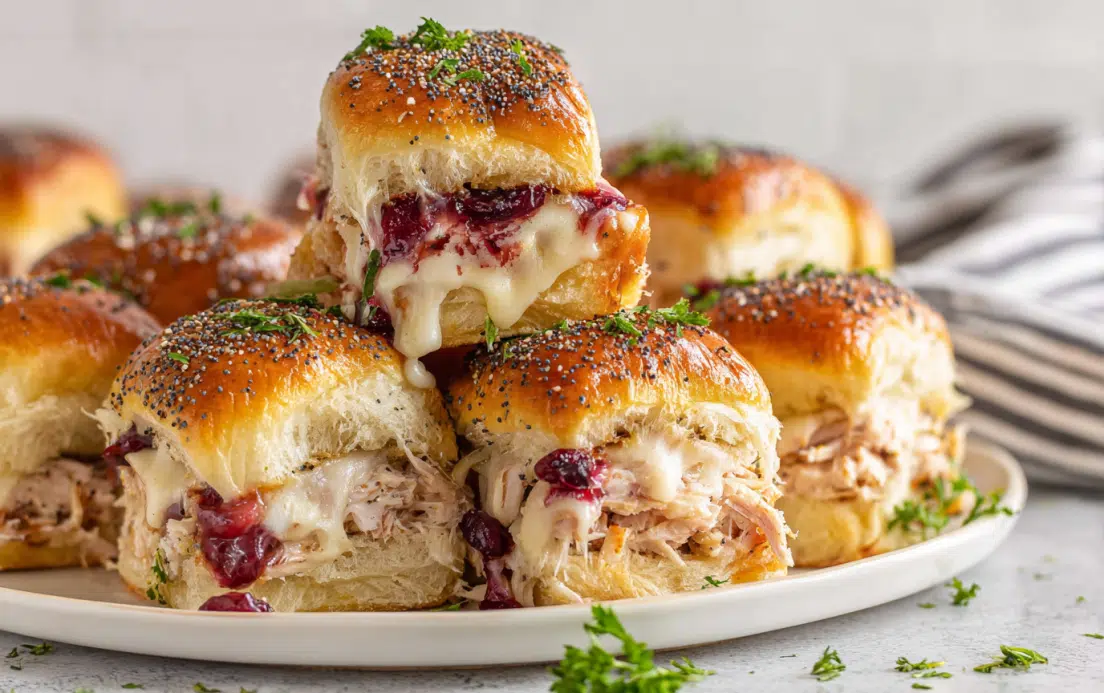Easy Turkey Cranberry Sliders Recipe