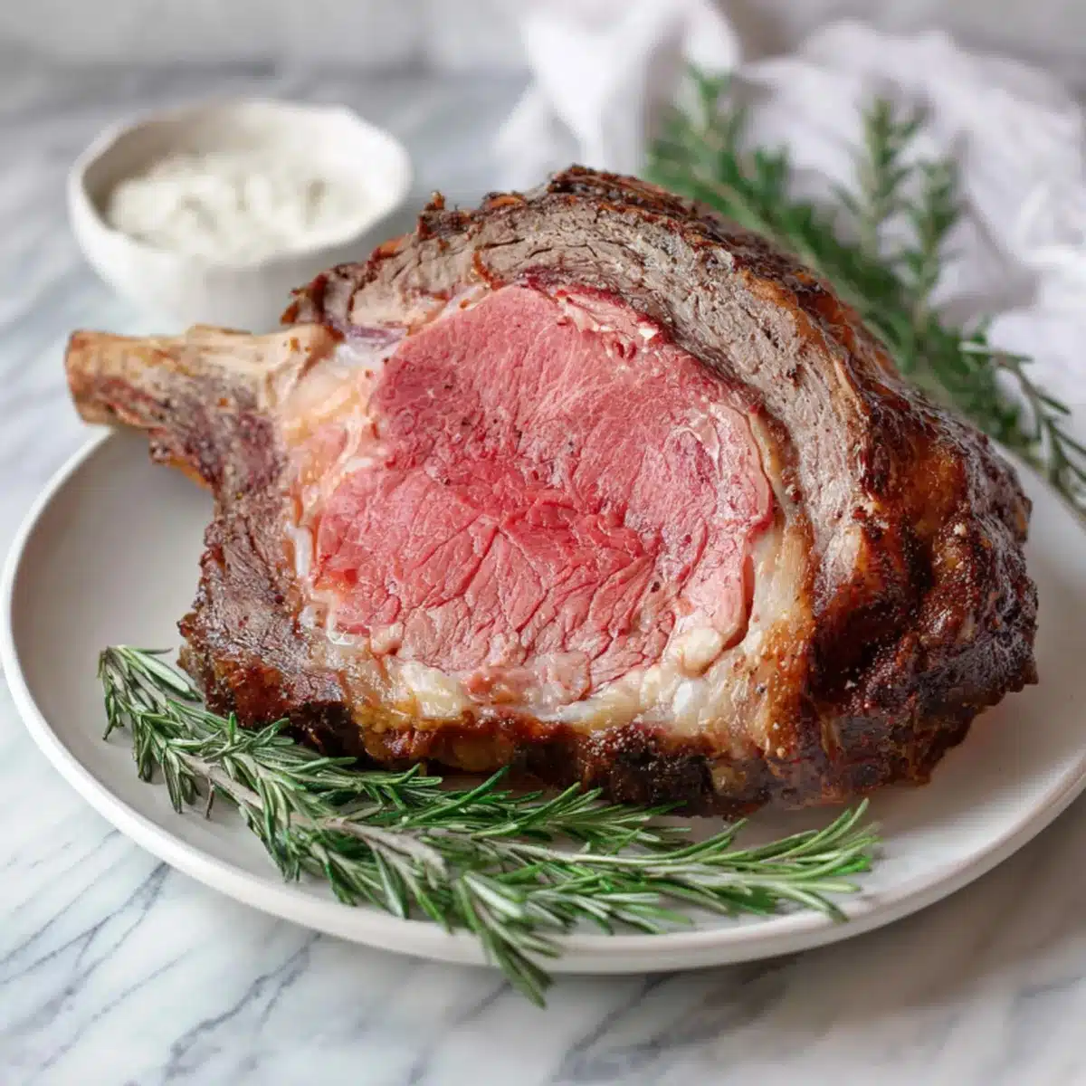 Prime Rib Roast with Garlic Herb Rub